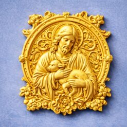 NFC Jézus fali dombormű 01 - Arany színben