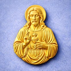 NFC Jézus fali dombormű 02 - Arany színben
