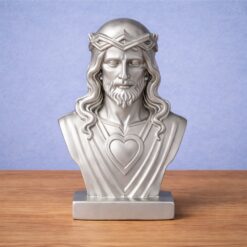 NFC Asztali Jézus szobor 01 - Ezüst színben